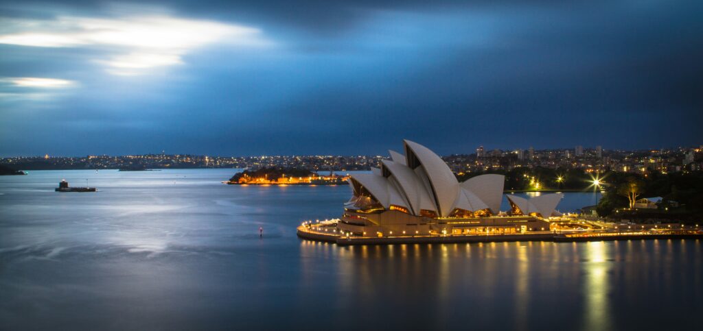 A landscape image of Sydney Opera House in Australia